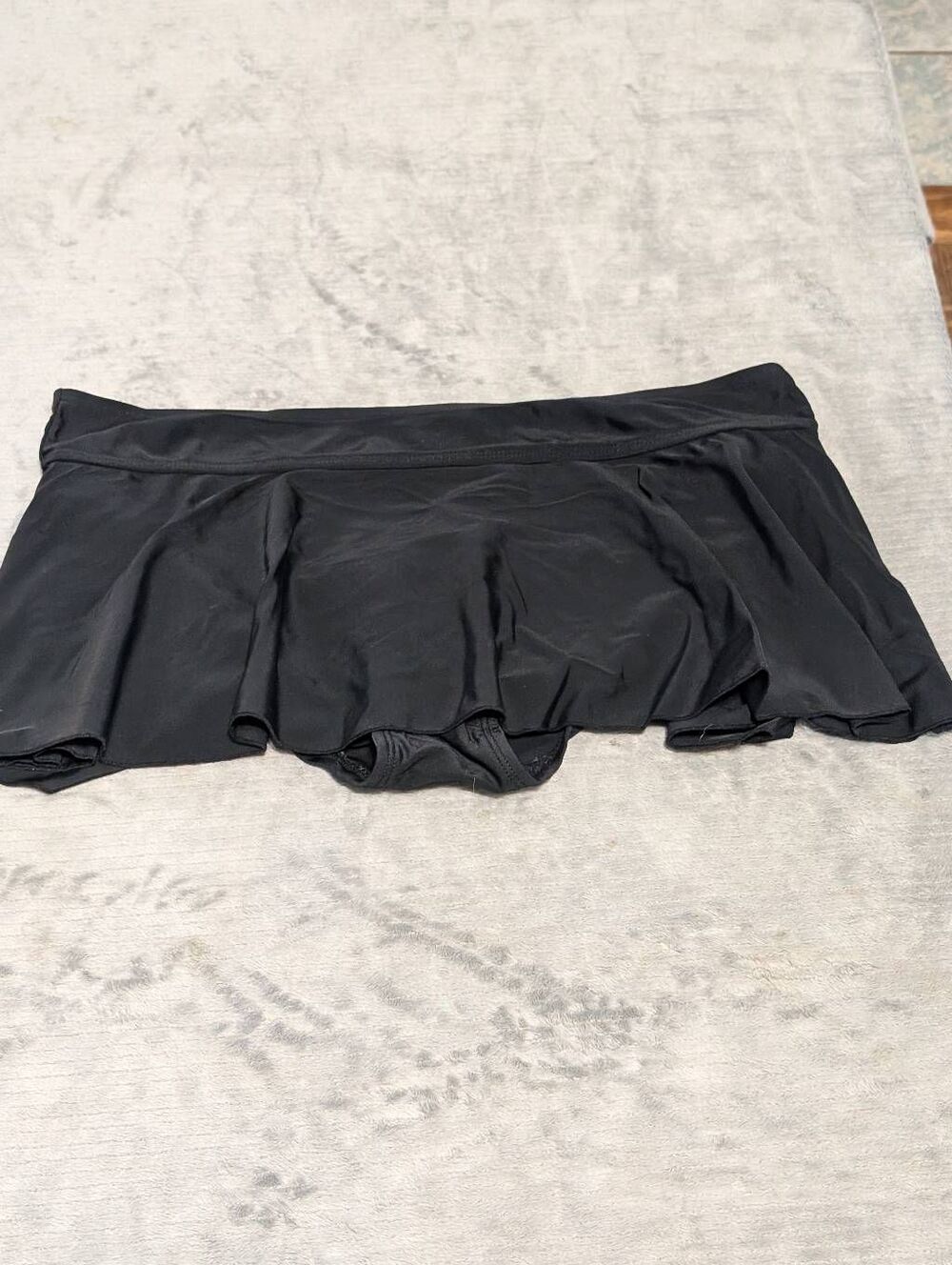 Merona Size L Black Skirted Bikini Swim Bottom Skirt
